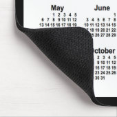 2029 White on Black Calendar van Janz Two Tone Muismat (Hoek)