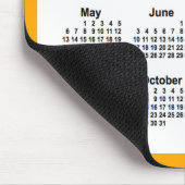 2029 White over Oranje agenda van Janz Two Tone Muismat (Hoek)