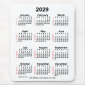 2029 Witte agenda van 52 weken, van Janz Muismat (Voorkant)