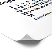 2029 Witte Kalender van Janz Print (Hoek)