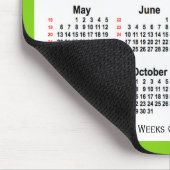 2029 Yellow Green 52-weekagenda van Janz Muismat (Hoek)