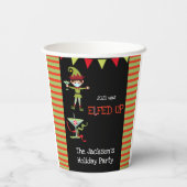 202 was het jaar van Elfed Up Funny Cocktail Party Papieren Bekers (Achterkant)