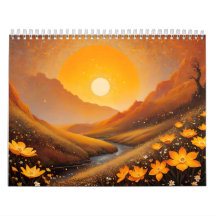 202x jaarkalender met vanille bloemen