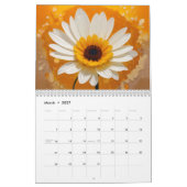 202x jaarkalender met vanille bloemen kalender (Mar 2027)