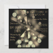 202x Nieuwjaarsfeest met gouden bubbels Kaart (Achterkant)