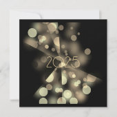 202x Nieuwjaarsfeest met gouden bubbels Kaart (Voorkant)