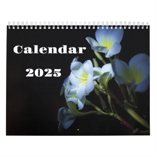 202y witte bloemen kalender (Hoes)