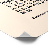 2030 Antieke witte kalender van Janz Print (Hoek)