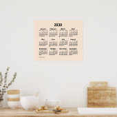 2030 Antieke witte kalender van Janz Print (Keuken)