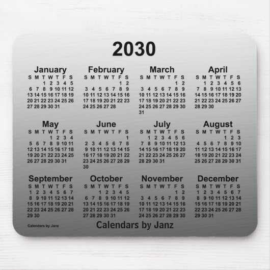 2030 Faded White Agenda van Janz Muismat (Voorkant)