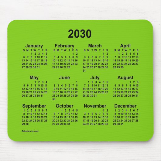 2030 Gele groene agenda van de Janz-Muismat Muismat (Voorkant)