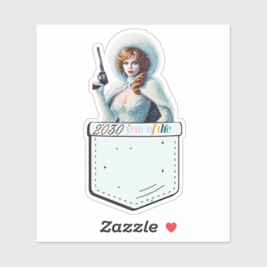 2030 jaar van de sticker (Vel)