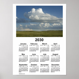 2030 Nebraska Sandhills Kalender door Janz Poster