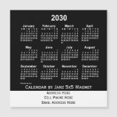 2030 Neon White Business Calendar van Janz (Voorkant)