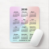 2030 Rainbow Cloud Calendar van Janz Muismat (Met muis)
