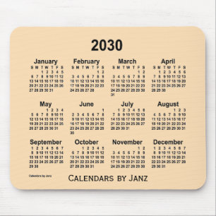 2030 Tarwekalender van de Janz-Muismat Muismat