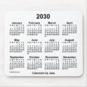 2030 White Calendar van Janz Muismat (Voorkant)
