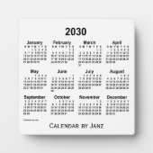2030 White Desk Calendar van Janz Fotoplaat (Voorkant)
