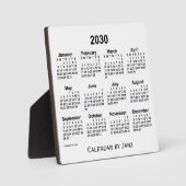 2030 White Desk Calendar van Janz Fotoplaat (Voorkant)
