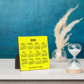 2030 Yellow Desk Calendar van Janz Fotoplaat (Insitu)