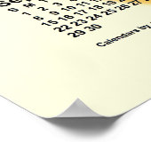 2030 Zonnige Dagen Kalender van Janz Poster (Hoek)