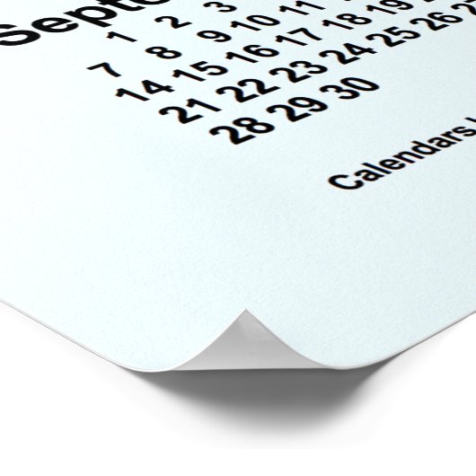 2031 Alice Blue Calendar van Janz Print (Hoek)