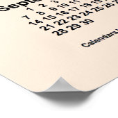 2031 Antieke witte kalender van Janz Print (Hoek)