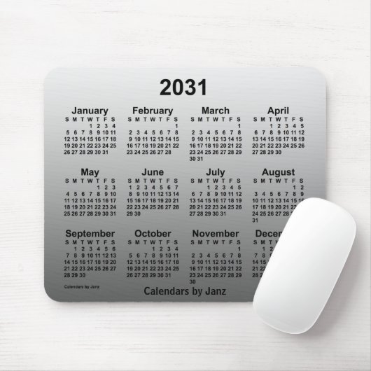 2031 Faded White Agenda van Janz Muismat (Met muis)