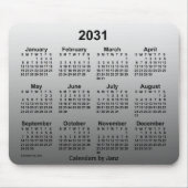 2031 Faded White Agenda van Janz Muismat (Voorkant)