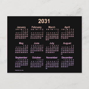 2031 Neon Ipanema Mini Agenda van Janz Briefkaart