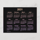 2031 Neon Ipanema Mini Agenda van Janz Briefkaart (Voorkant)