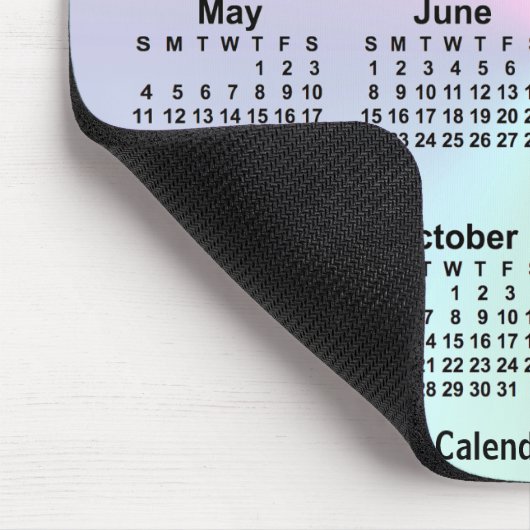 2031 Rainbow Cloud Calendar van Janz Muismat (Hoek)