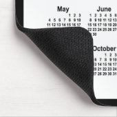2031 White on Black Calendar van Janz Two Tone Muismat (Hoek)