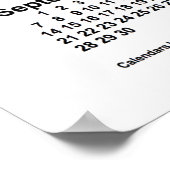 2031 Witte Kalender van Janz Print (Hoek)