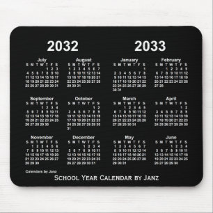 2032-2033 Agenda van het Neon School Year van Janz Muismat
