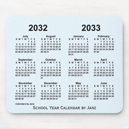2032-2033 Alice Blue School Agenda van Janz Muismat (Voorkant)