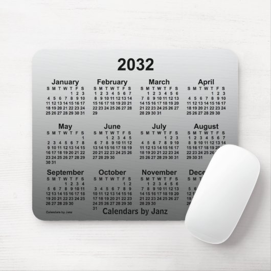 2032 Faded White Agenda van Janz Muismat (Met muis)