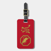 2032 jaar van het rattenbagagelabel bagagelabel (Voorkant verticaal)