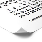 2032 White Calendar door Janz Print (Hoek)