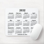 2032 Witte kalender van de Janz-Muismat Muismat (Met muis)