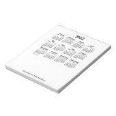 2032 Witte kalender van Janz Notitieblok (Linkerzijde)
