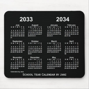 2033-2034 Agenda van het Neon School Year van Janz Muismat