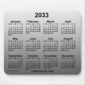 2033 Faded White Agenda van Janz Muismat (Voorkant)