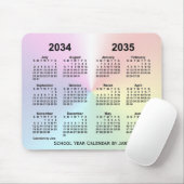 2034-2035 Rainbow Cloud School Agenda van Janz Muismat (Met muis)