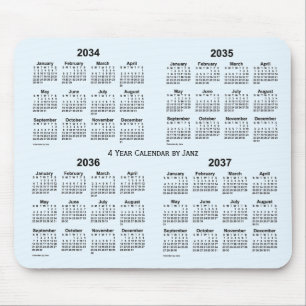2034-2037 Alice Blue 4 Year Agenda van Janz Muismat