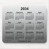 2034 Faded White Agenda van Janz Muismat (Voorkant)