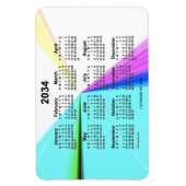 2034 Perspectiefpunt agenda van Janz 4x6 Magnet Magneet (Verticaal)