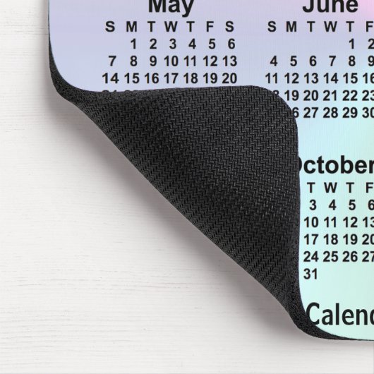 2034 Rainbow Cloud Calendar van Janz Muismat (Hoek)