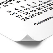 2034 White Calendar door Janz Print (Hoek)