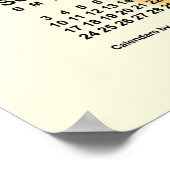 2034 Zonnedagen Agenda van Janz Poster (Hoek)